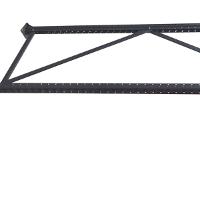 Lateral Mini Porta Paletes 200x600 cm Cinza Grafite Presto