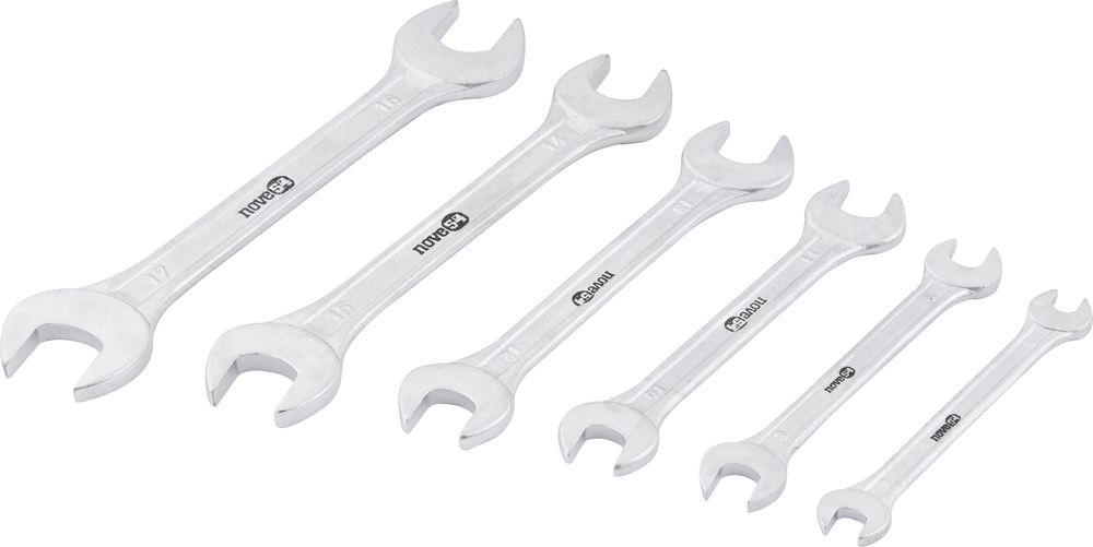 Jogo Chave Fixa 6-17mm Aço Carbono Com 6 Peças Estojo Plásti - 2