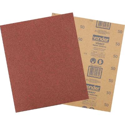 Lixa folha massa g50 225x275mm vda-57 com 50 peças - Vonder