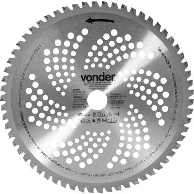 Lâmina Circular p/ Roçadeira c/ Videa 255x25,4x62  Vonder