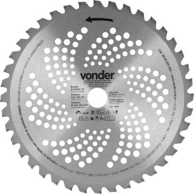 Lâmina Circular p/ Roçadeira c/ Videa 255x25,4x40  Vonder