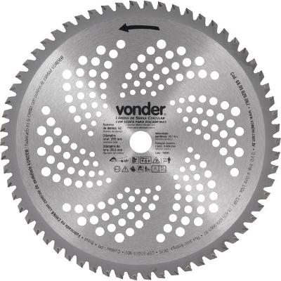 Lâmina Circular p/ Roçadeira c/ Videa 255x20,0x62  Vonder