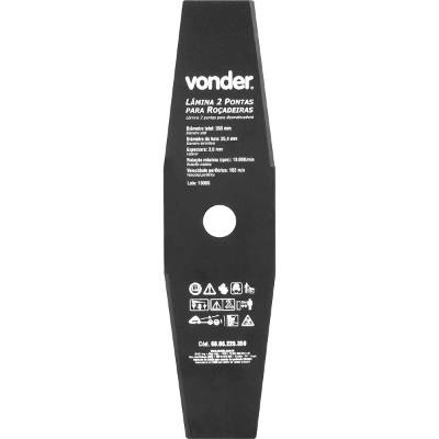 Lâmina 2 Pontas para Roçadeira 350x25,4x2,0mm - Vonder
