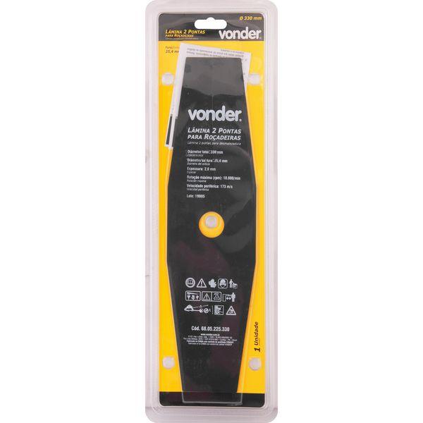 Lâmina 2 Pontas para Roçadeira 330x25,4x2,0mm - Vonder - 3