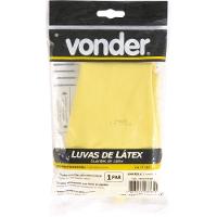 Luva látex m amarela com forro ca17165 Vonder - 2