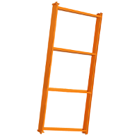 Longarina Mini Porta Paletes 500kg 80x180cm Laranja Presto