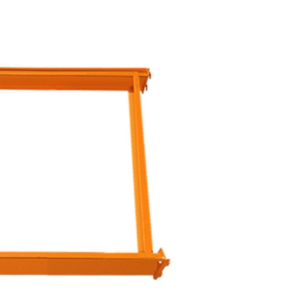 Longarina Mini Porta Paletes 500kg 80x120cm Laranja Presto - 5