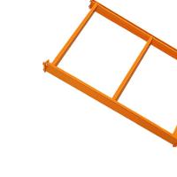 Longarina Mini Porta Paletes 500kg 80x120cm Laranja Presto - 2