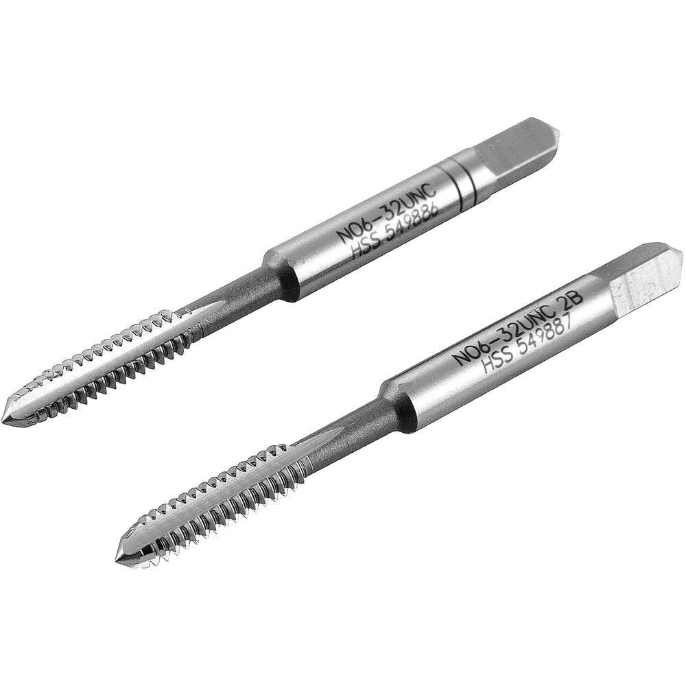 Macho Manual Aço Rápido Nº 6 3/64'' Unc Jogo c/ 2 pçs Vonder - 1