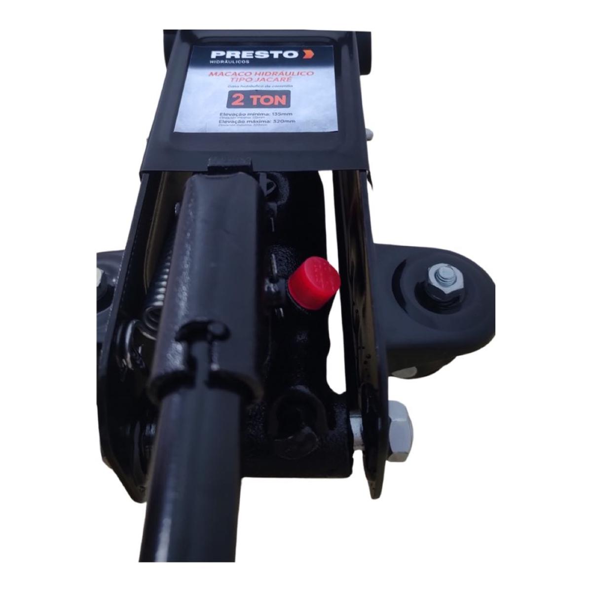 Macaco Hidráulico Jacaré 2 Toneladas Elevacao 75 Presto - 5