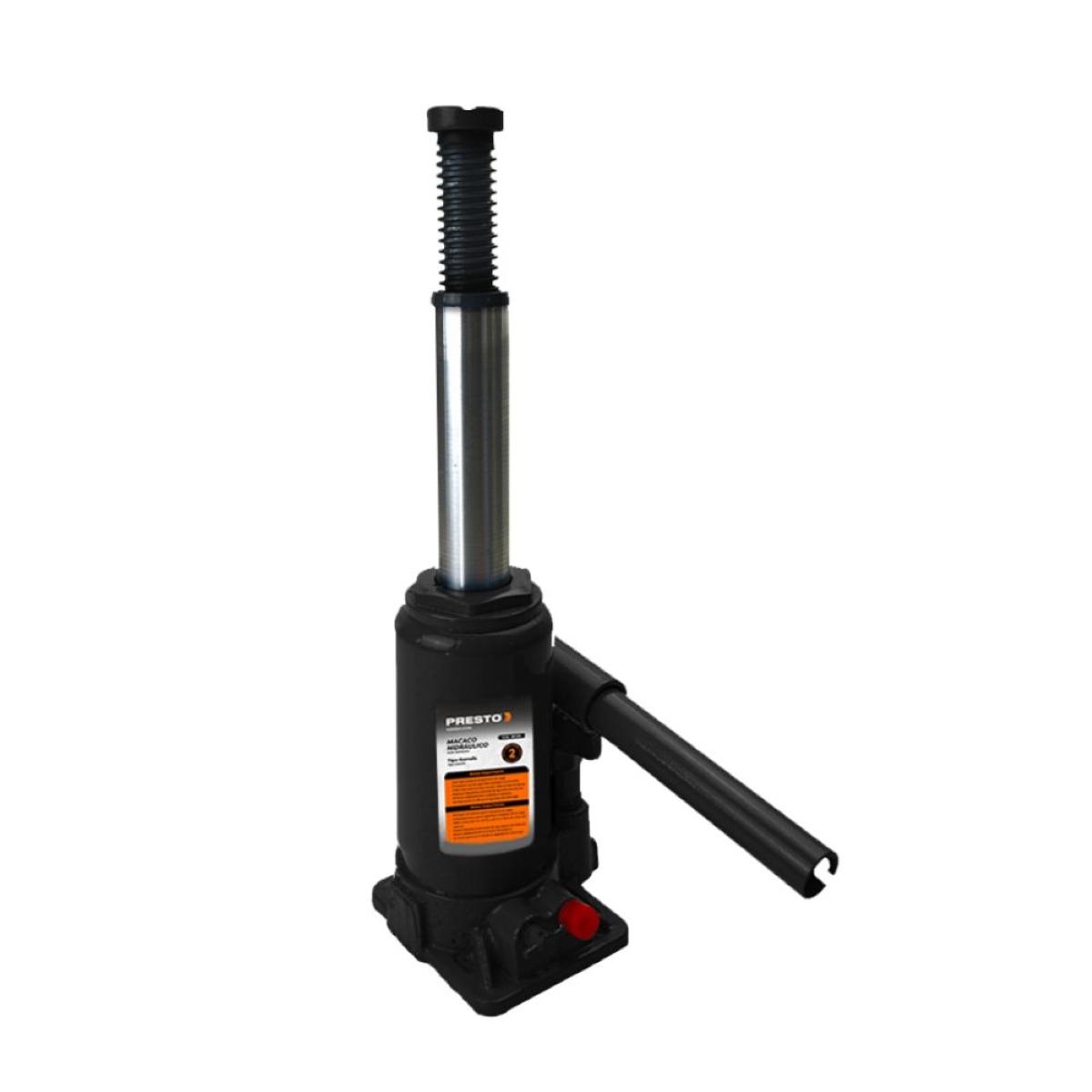 Macaco Hidráulico Garrafa 2 Toneladas Presto - 2