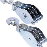 Moitão Cadernal 1200Kg 3 Roldanas 80x16mm Par Worker - 1