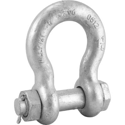 Manilha Para Cabo De Aço 1.1/8  Curva Uso Industrial Galvani