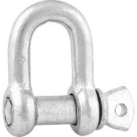 Manilha p/ cabo de aço 5/16"" reta pesado galvanizado Vonder - 1