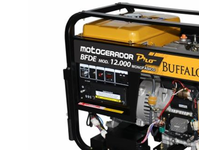 Motogerador Diesel Buffalo Pro 12KVA Mono P Elétrica c/Rodas