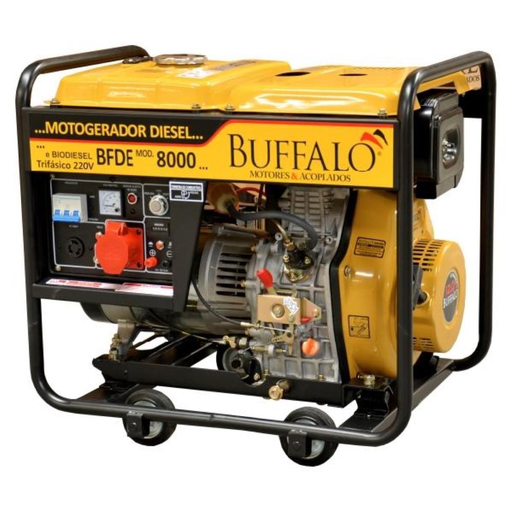 Motogerador Diesel Buffalo 6KVA Trif 127/220V P Elétrica - 1