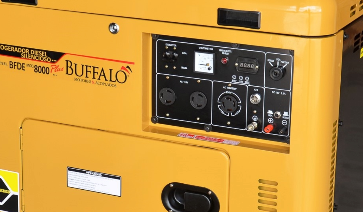 Motogerador Diesel Buffalo 6KVA Trif 127/220V P Elétrica - 3