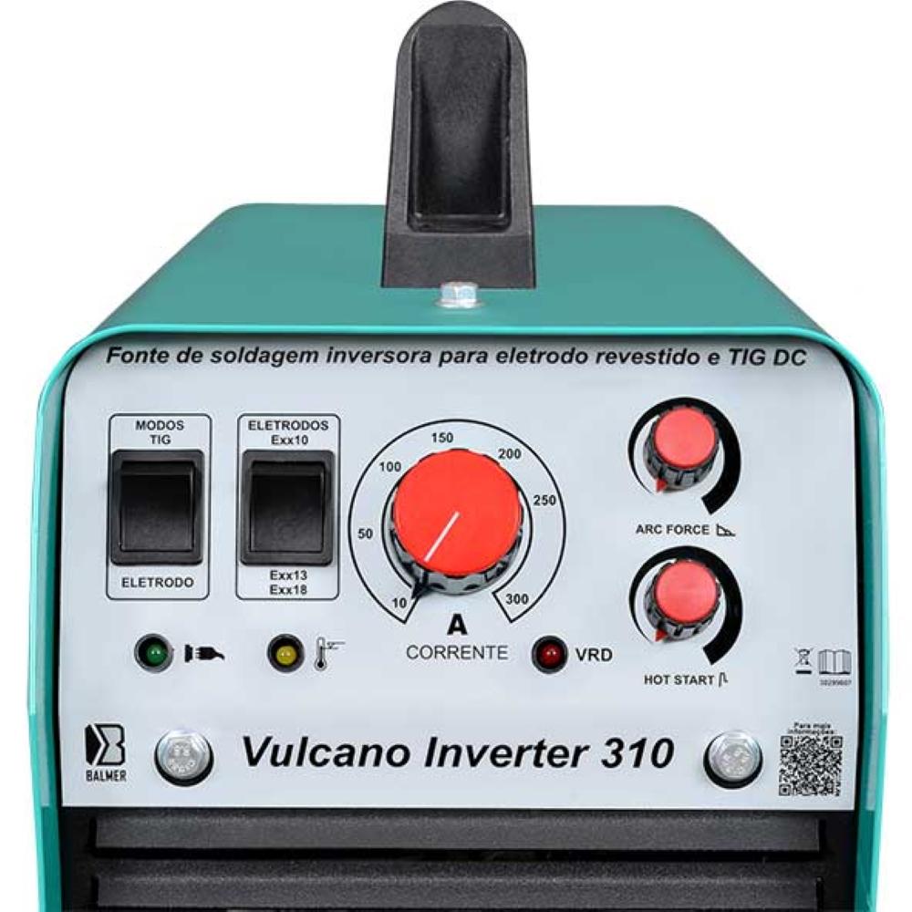 Máquina de Solda Inversora MMA/TIG DC Vulcano Inverter 310 10-300A 220/380/440V 30299007 Balmer - 3