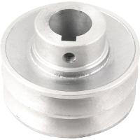 Polia Alumínio 2 Canais Perfil A 80mm com Furo 24mm Vonder - 1