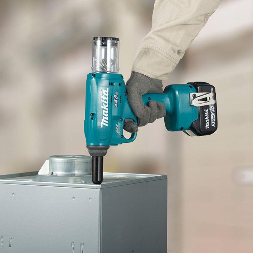 Rebitador 18V LXT Força 25KN C/ 2 Bateria Carregador Maleta Resistência Água Poeira DRV150RFE Makita - 5