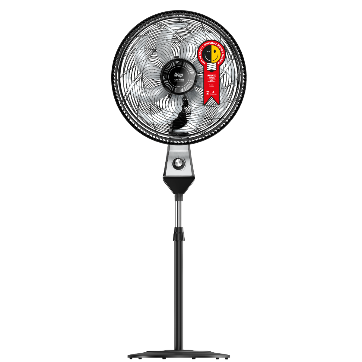 Ventilador de Coluna WAP FLOW TURBO 180W 50cm 8 Pás 3 Velocidades Potente e Econômico 127V - 3