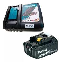 Kit Carregador DC18RC Bivolt com 3 Baterias BL1830B Makita - 1