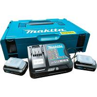 Kit 2 Baterias 12V 2AH Carregador Bivolt Maleta 197656-9 Makita - 1