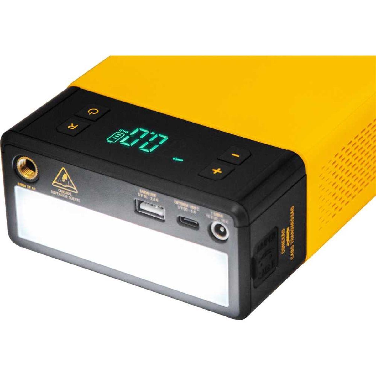 Auxiliar De Partida Portátil Multi Função Com Compressor APC12000 - 6