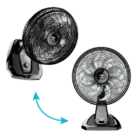 Ventilador 2 em 1 Mesa e Parede 180W 50 cm 8 Pás Potente Silencioso e Econômico com 3 Velocidades WAP FLOW TURBO 127V - 5