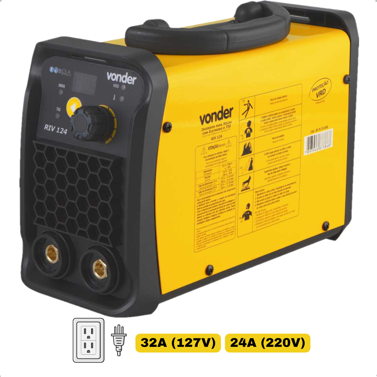 Inversor de Solda 120A Tig Bivolt RIV124 Vonder - 4