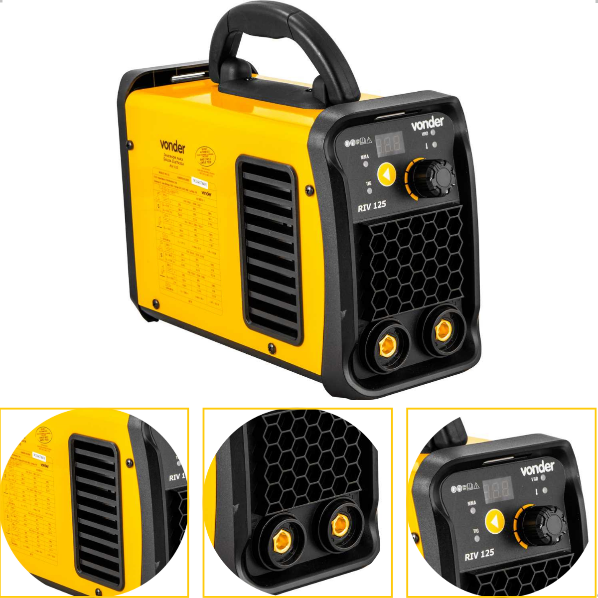Inversor de Solda 120A Tig Bivolt IM125 Vonder - 8