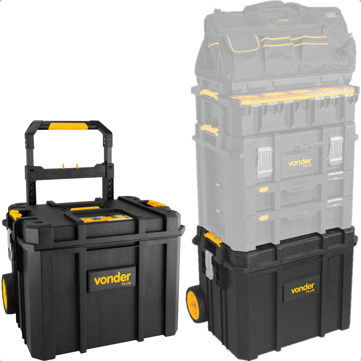 Caixa de Ferramentas Plástica com Rodas CRV 900 Vonder - 1