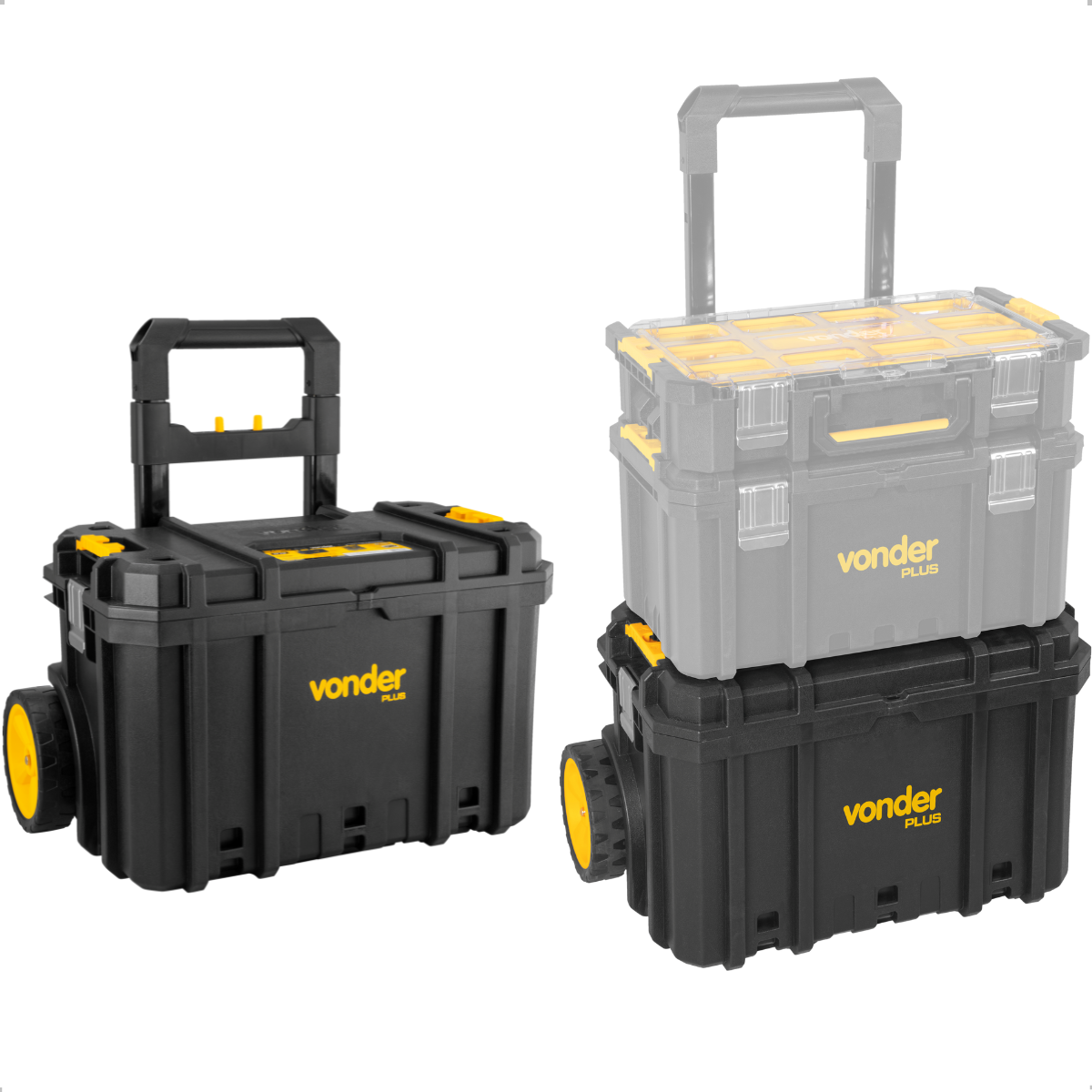 Caixa de Ferramentas Plástica com Rodas CRV 700 Vonder - 1