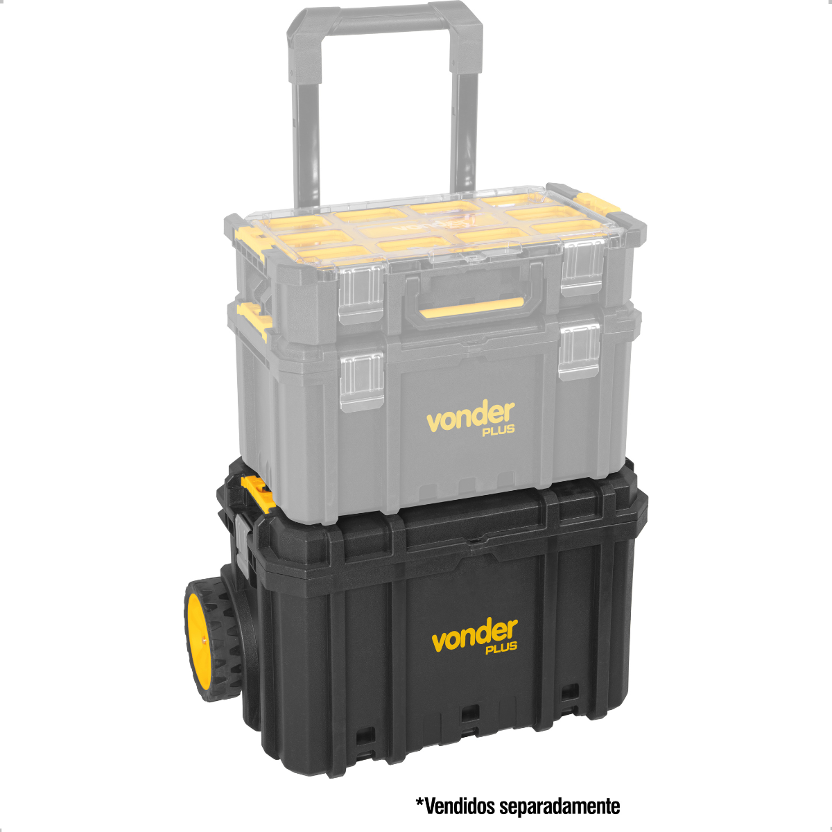 Caixa de Ferramentas Plástica com Rodas CRV 700 Vonder - 3