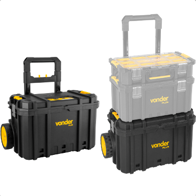 Caixa de Ferramentas Plástica com Rodas CRV 700 Vonder