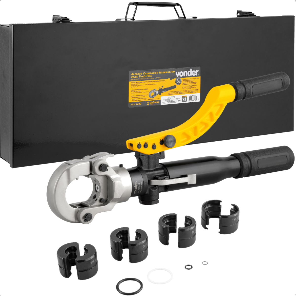 Alicate Crimpador Hidráulico Tubo PEX ACH1632 Vonder - 1