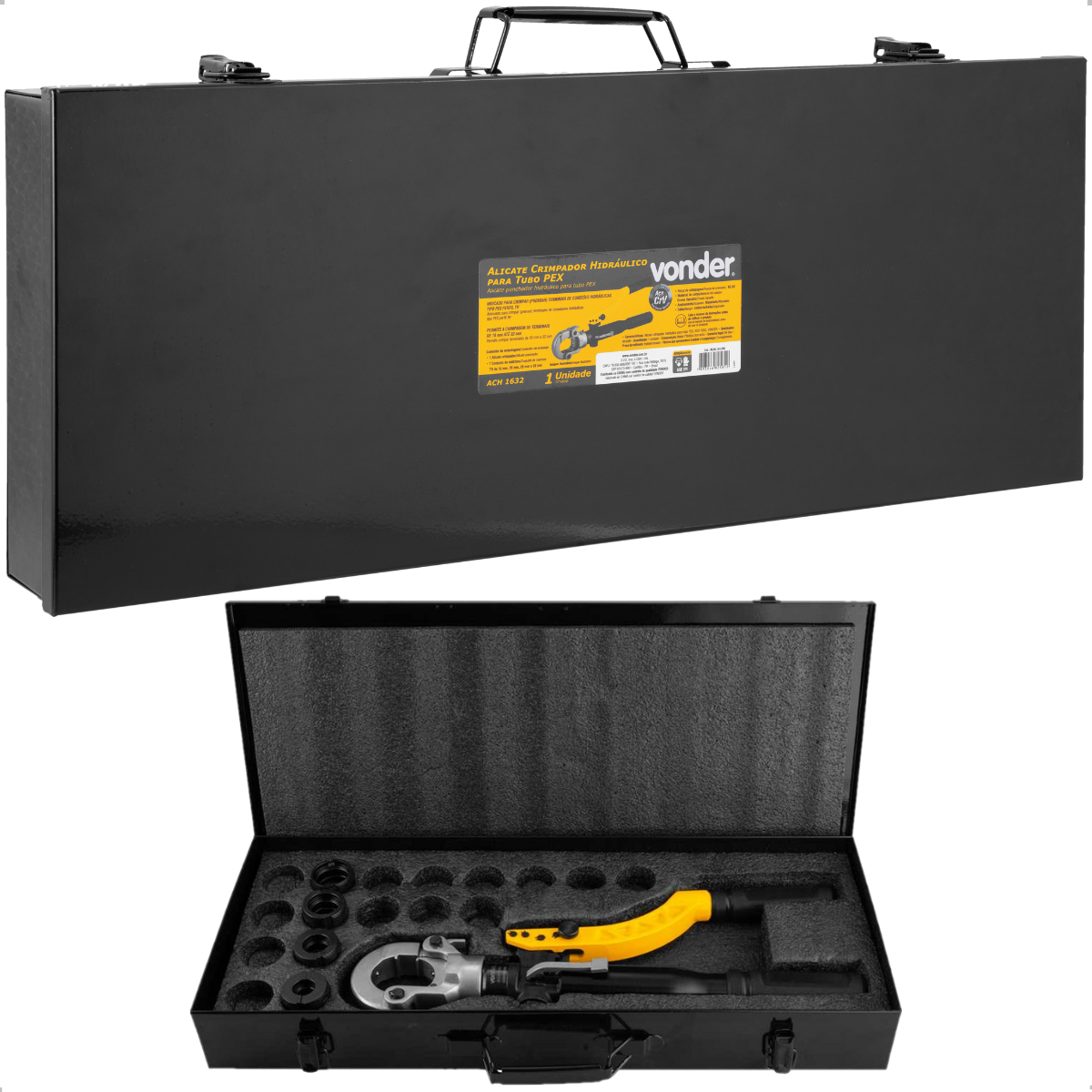 Alicate Crimpador Hidráulico Tubo PEX ACH1632 Vonder - 9