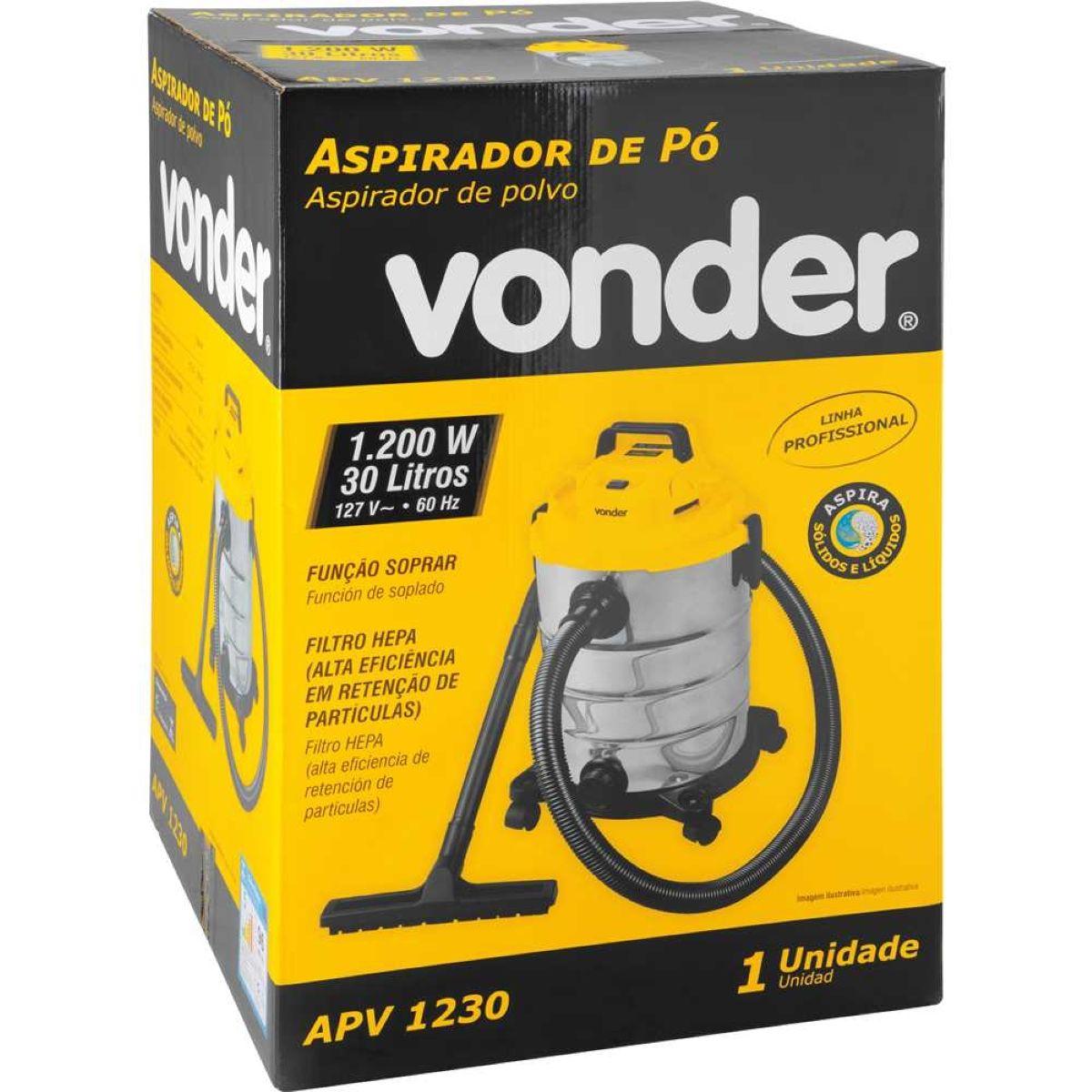 Aspirador de Pó e Líquidos 1200W 127V APV1230 Vonder - 10