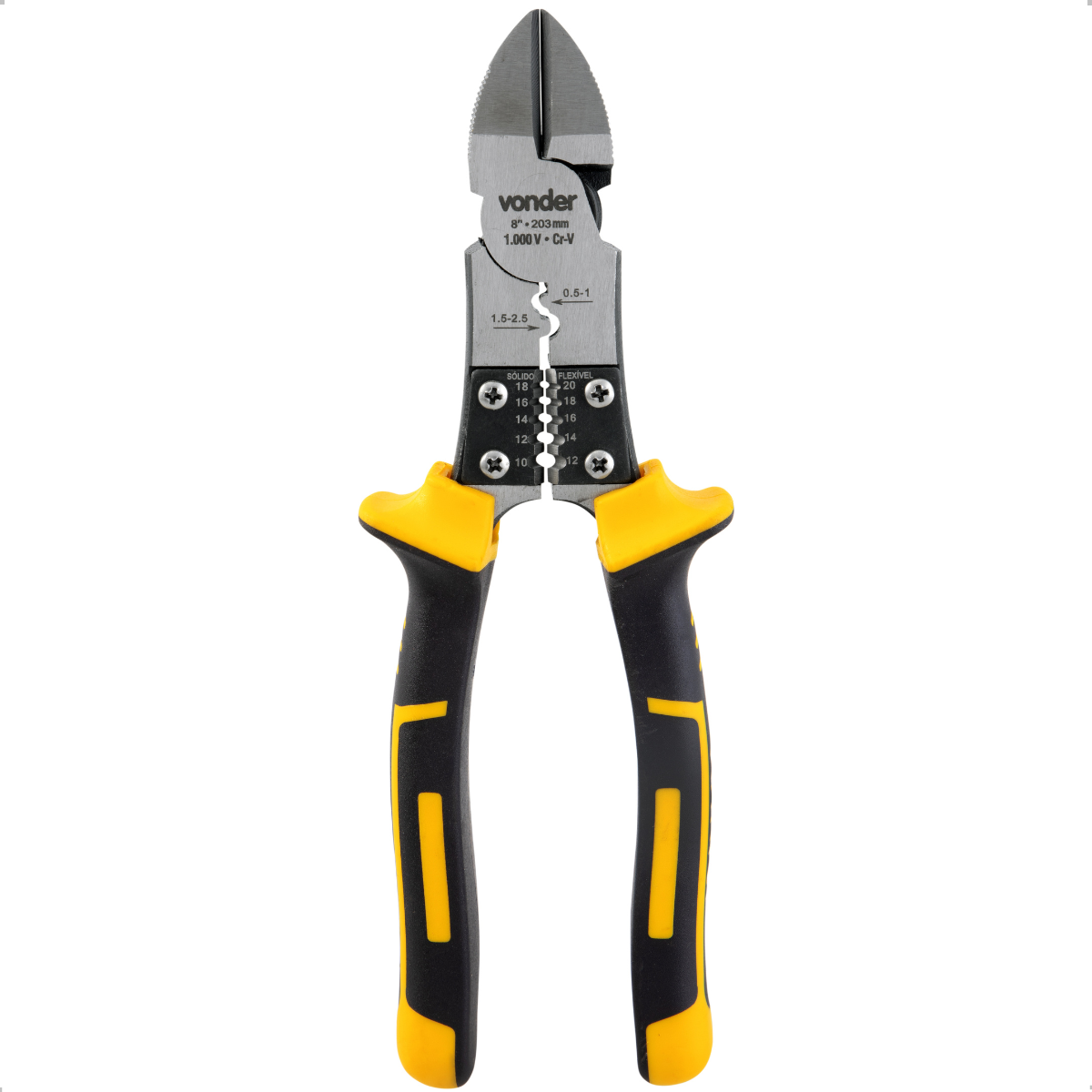 Alicate de Corte Diagonal 8" Multifuncional Vonder - 2