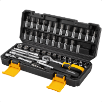 Jogo de Soquetes Sextavados Encaixe 1/4" 46 Peças Vonder - 3