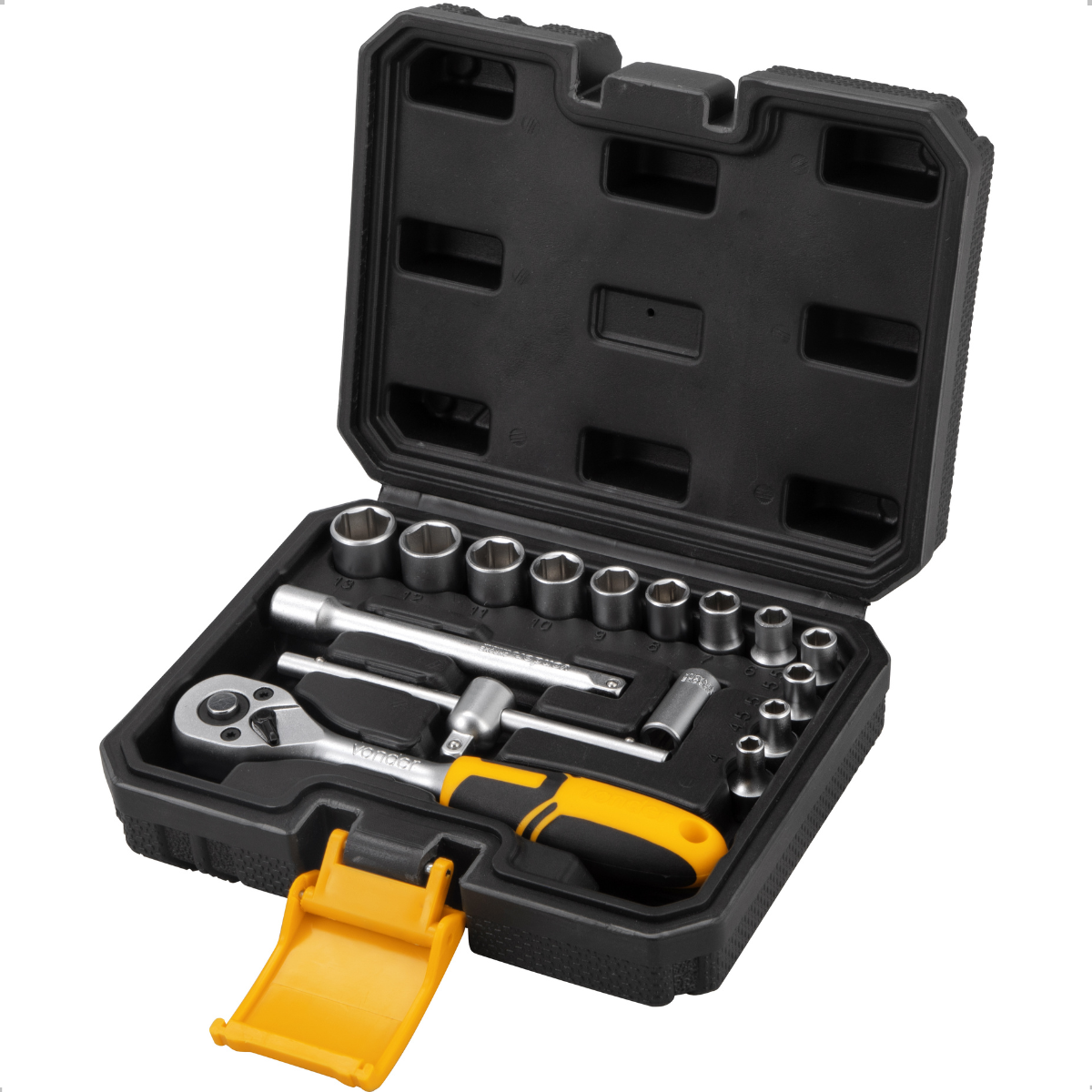 Jogo de Soquetes Sextavado Encaixe 1/4" 16 Peças Vonder - 1