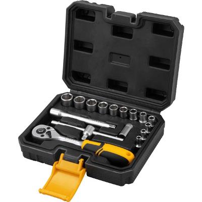 Jogo de Soquetes Sextavado Encaixe 1/4" 16 Peças Vonder