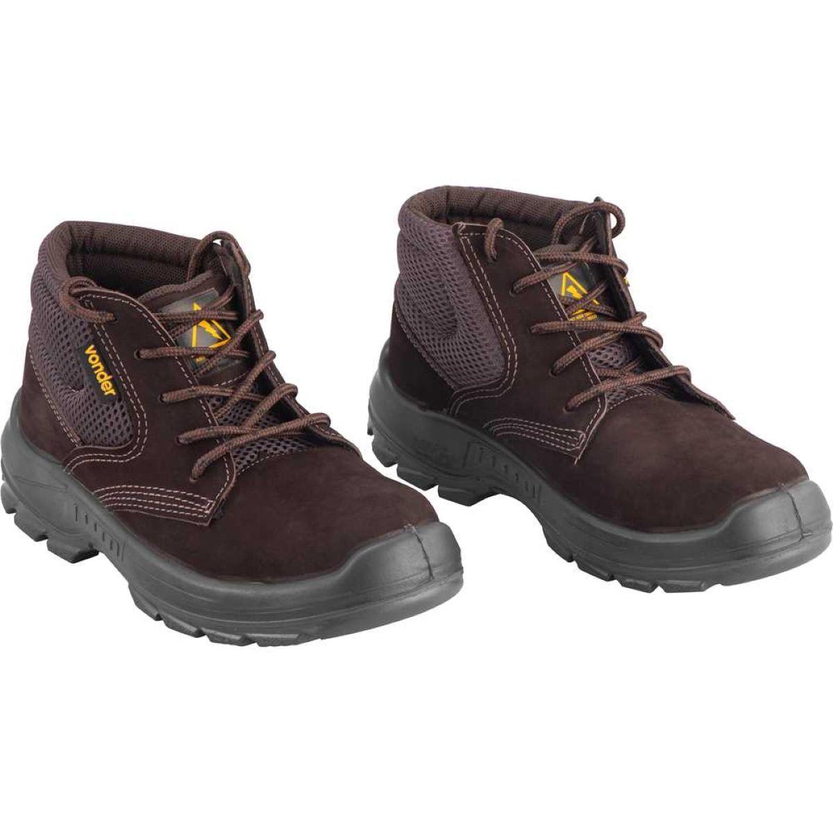 Botina Nobuck PU Bidensidade sem Biqueira 45 Vonder - 3