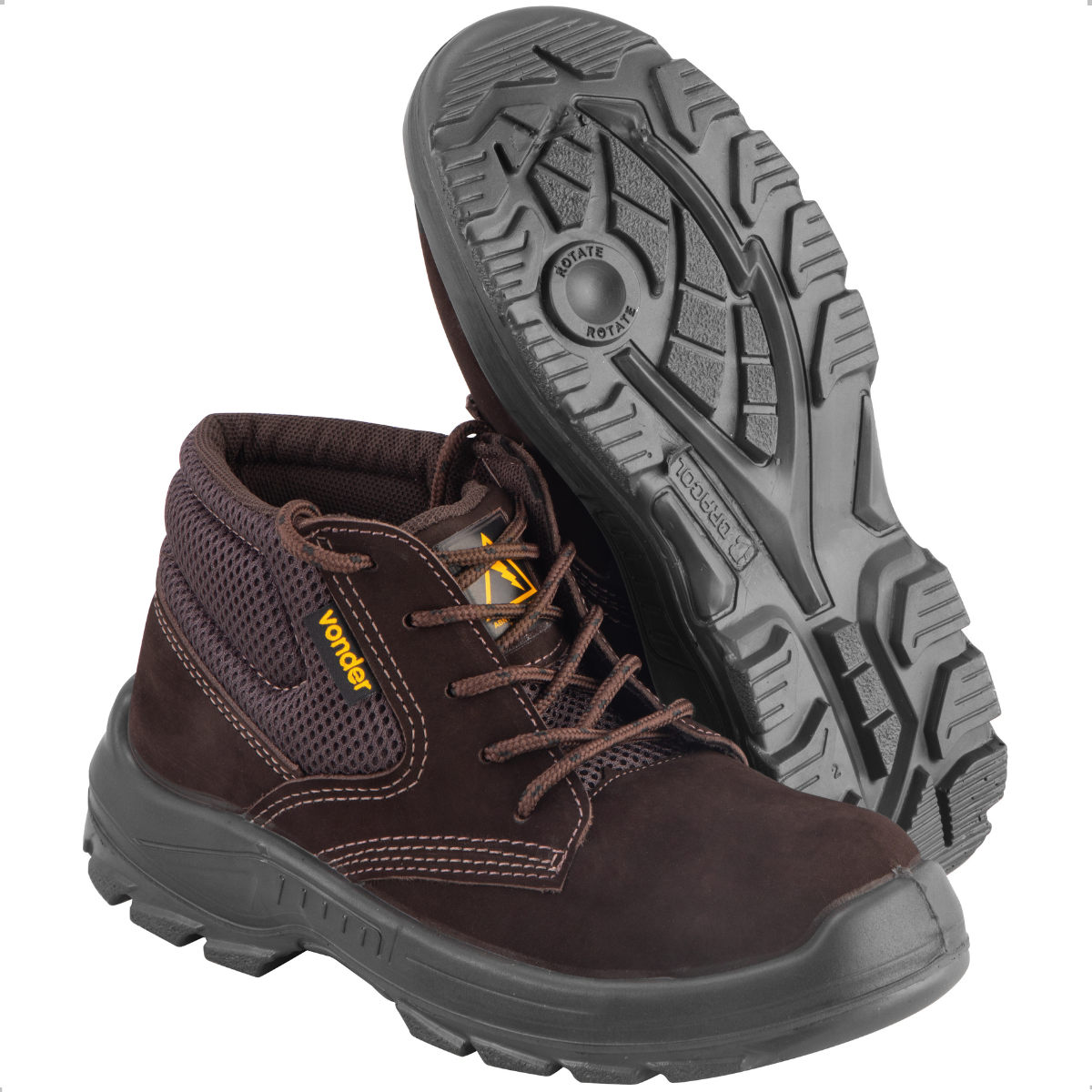 Botina Nobuck PU Bidensidade sem Biqueira 45 Vonder - 5