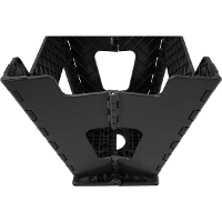 Banqueta Plástica Dobrável 360 mm Preta Vonder - 7