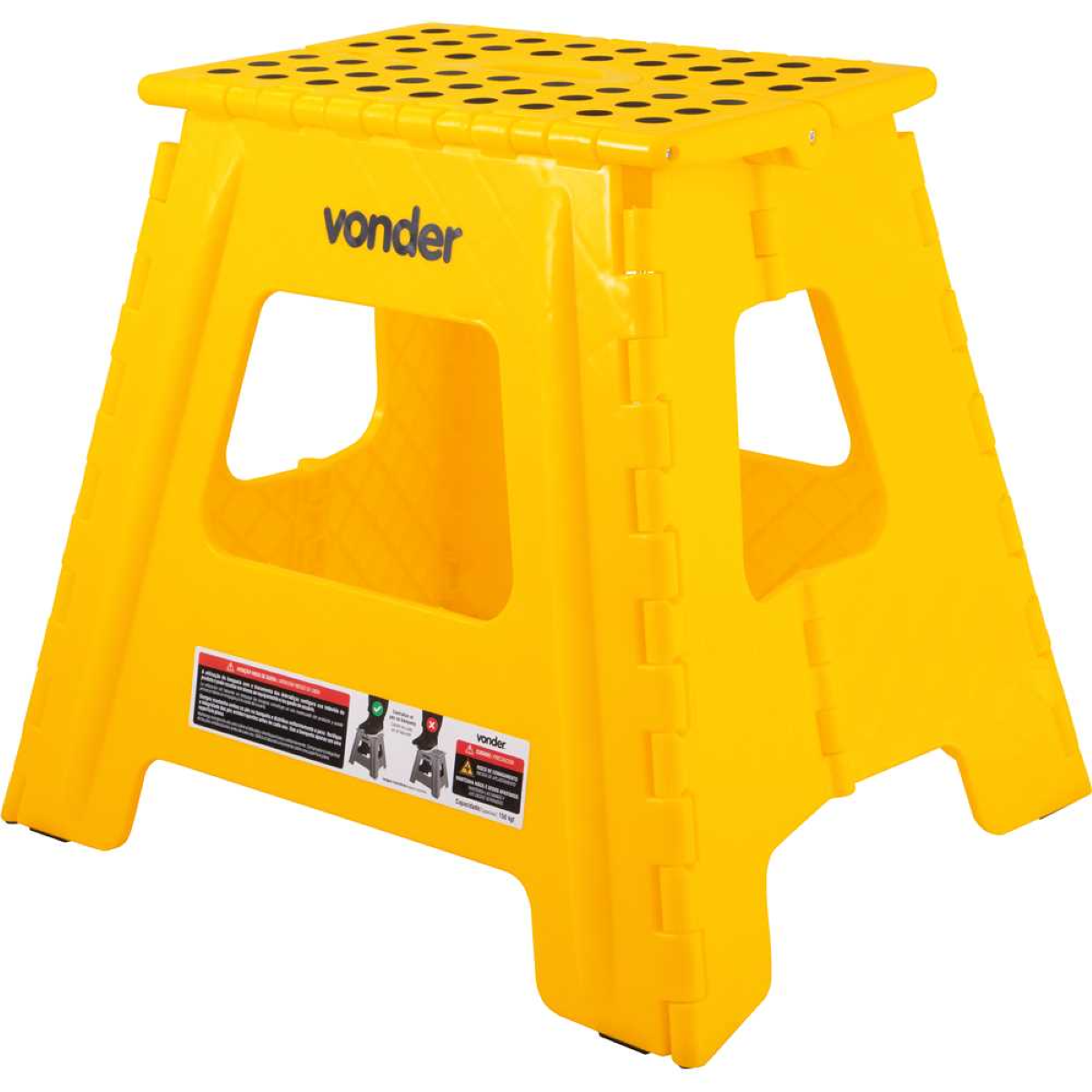 Banqueta Plástica Dobrável 360 mm Amarela Vonder - 2