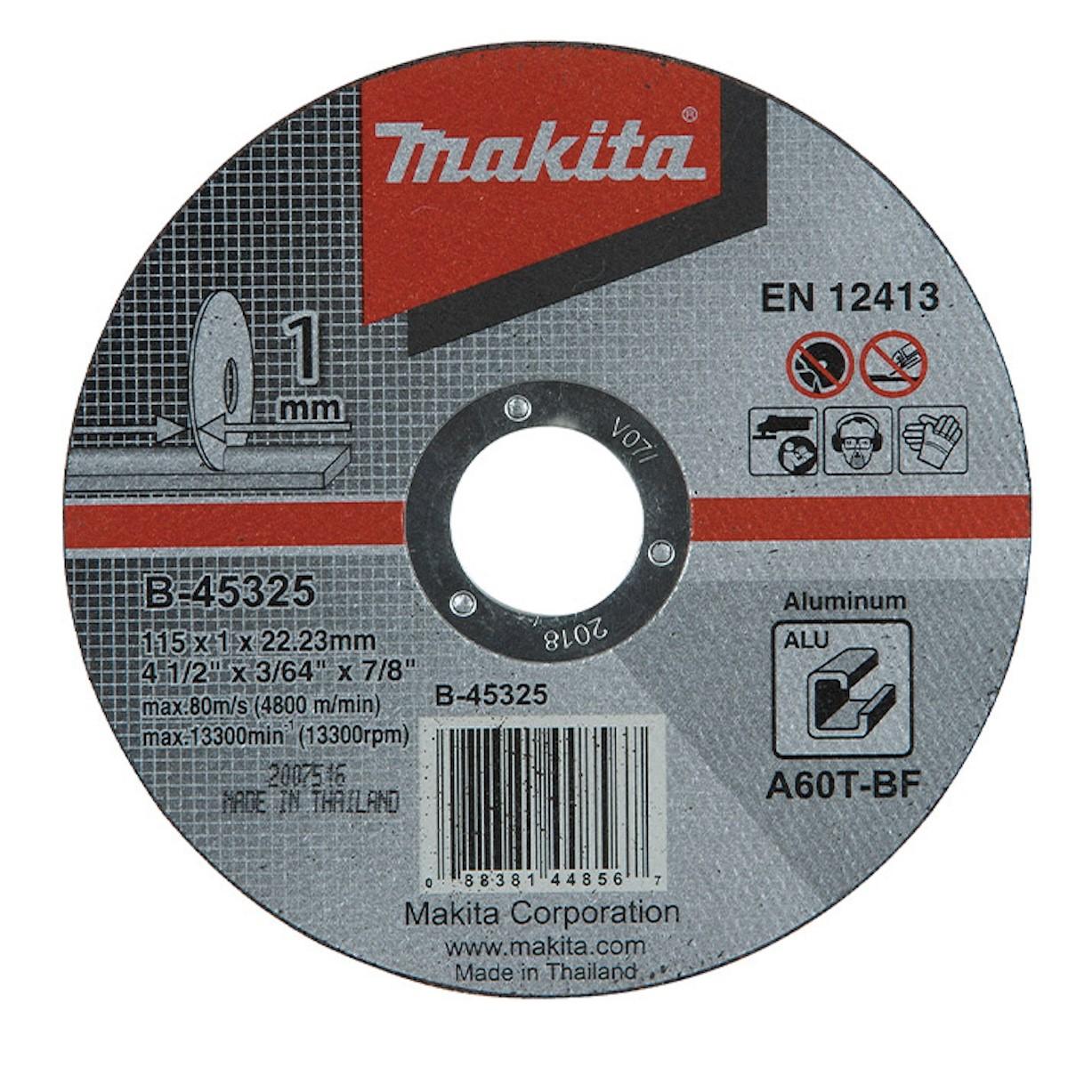Disco Abrasivo de Corte para Alumínio B-45325-5 Makita - 1