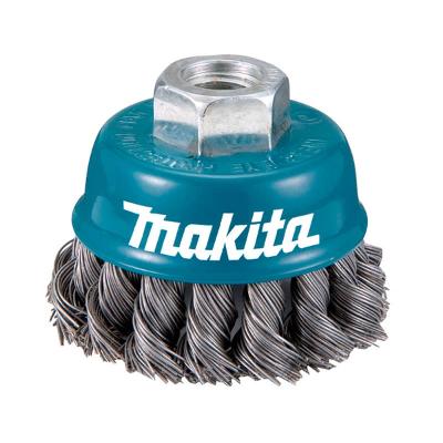 Escova Aço Copo 75 mm M14 Fio Trançado Cx Pap Makita