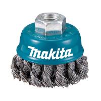 Escova Aço Copo 75 mm M14 Fio Trançado Cx Pap Makita - 1