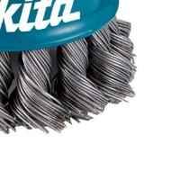 Escova Aço Copo 75 mm M14 Fio Trançado Cx Pap Makita - 5